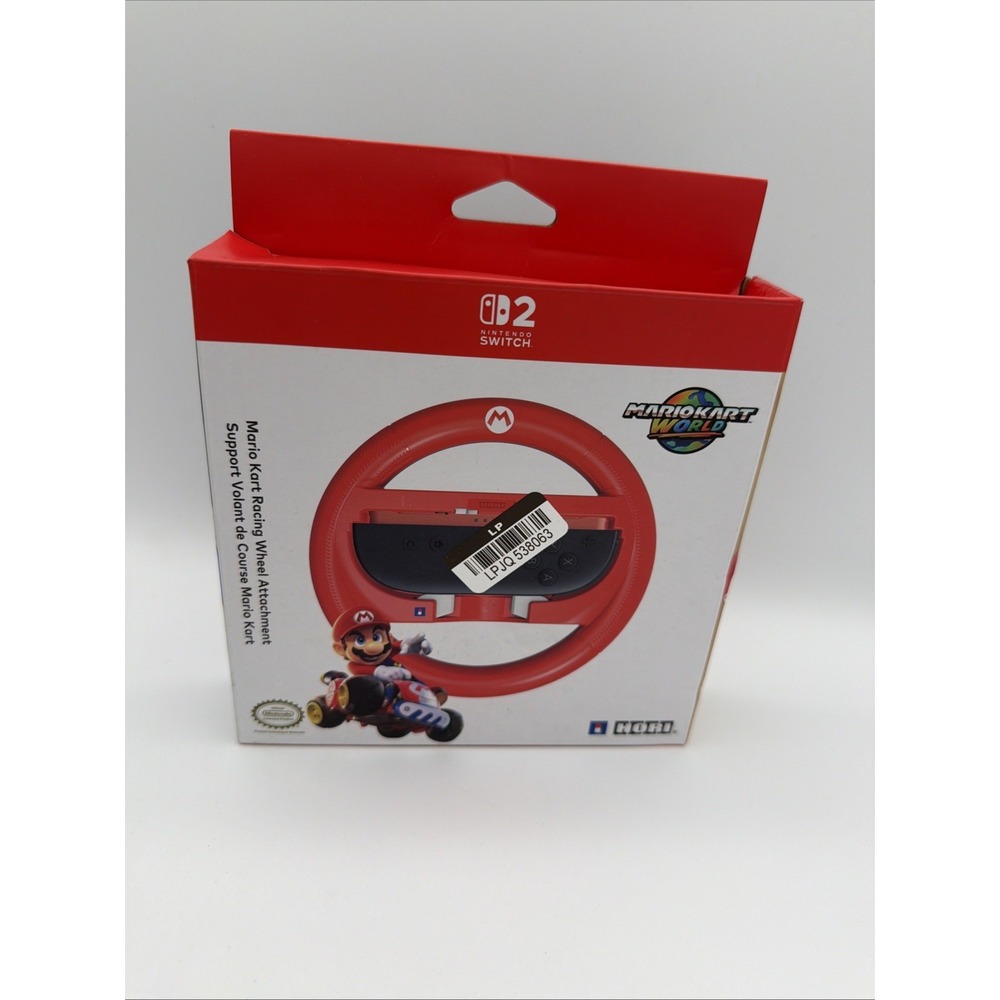 Hori Nintendo Switch 2 Mario Kart World Racing Wheel Attachement Open Box